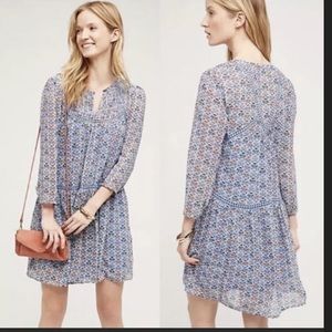 Anthropologie Holding Horses Floral Dress Size 4